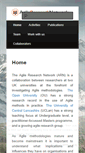 Mobile Screenshot of agileresearchnetwork.org